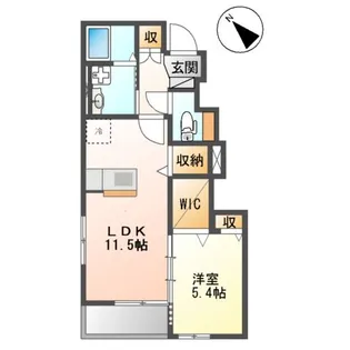 ルナ・プリーモⅡ【102号室】の間取り