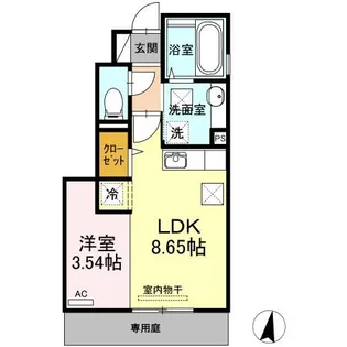 グランヴェールⅡ【1階】の間取り