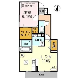 エスペリアⅢ【1階】の間取り