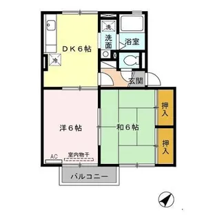 フルール・ヴィラージュ【1階】の間取り