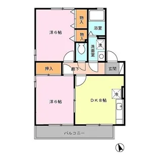 エトワールパレス D棟【2階】の間取り