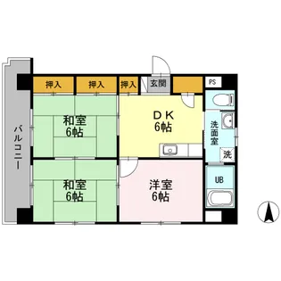 松本ハイツ【306号室】の間取り
