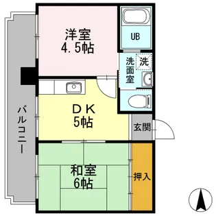 松本ハイツ【305号室】の間取り