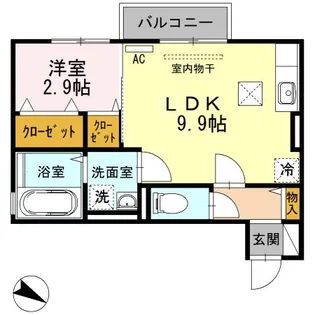 セントアルカシオン【1階】の間取り