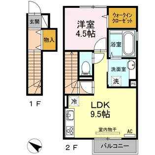 ダイワ黒髪【2階】の間取り