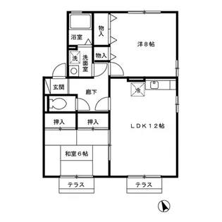 エトワールパレス F棟【1階】の間取り