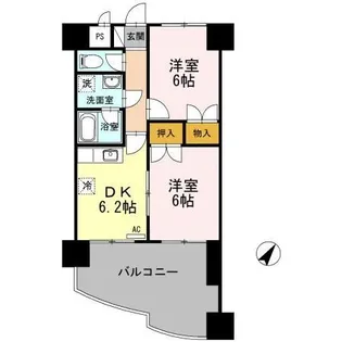 ダイヤヒルズ島瀬【4階】の間取り
