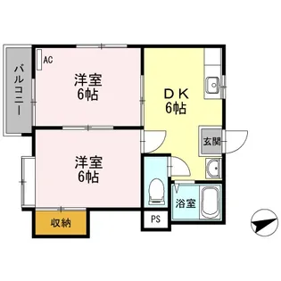 ファーストインプライムハウス Ⅰ【1階】の間取り