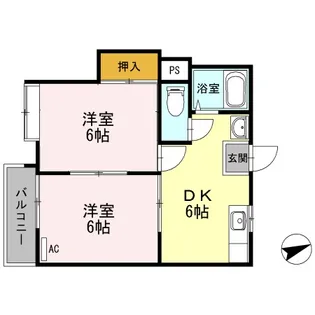 ファーストインプライムハウス Ⅰ【1階】の間取り