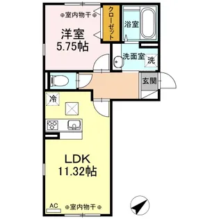 レイナ【1階】の間取り
