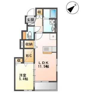 ルナ・プリーモⅢ【101号室】の間取り