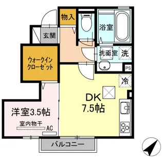 ダイワ天神【1階】の間取り