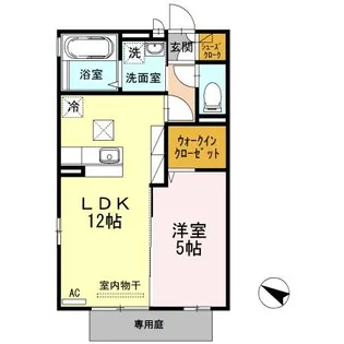 フローラルセントルージュ【1階】の間取り