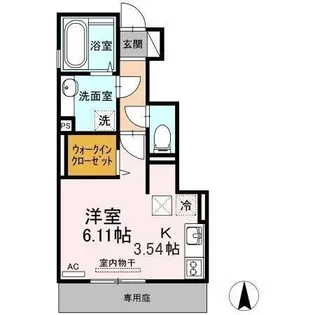 グランヴェール【1階】の間取り