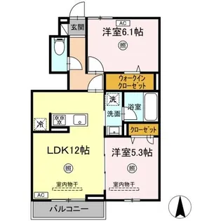 クレスト スエ【1階】の間取り