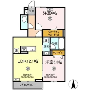 クレスト スエ【1階】の間取り