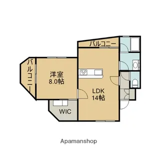 サンシャインハイツ【102号室】の間取り
