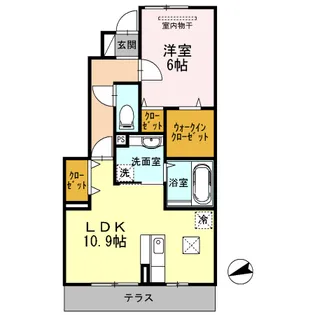 エトワール広田【1階】の間取り