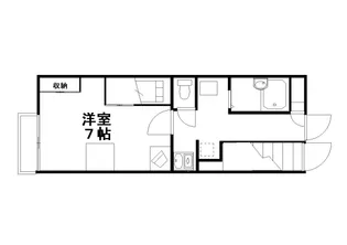 レオパレス豊【112号室】の間取り