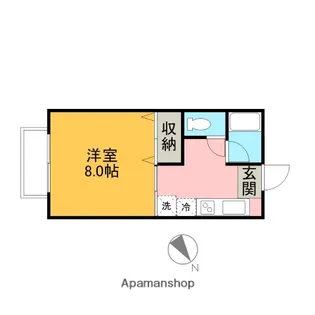 丸井ハイツ【201号室】の間取り