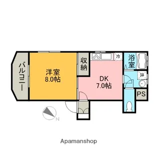 ゴールデンマンション【301号室】の間取り