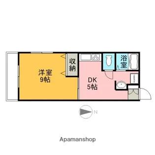 ゴールデンハイツ有福【102号室】の間取り