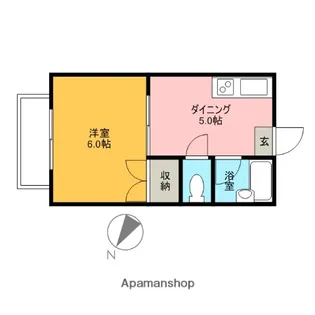 ドリームガーデン【202号室】の間取り