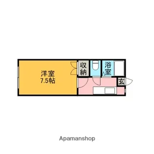 カーサウイング【103号室】の間取り