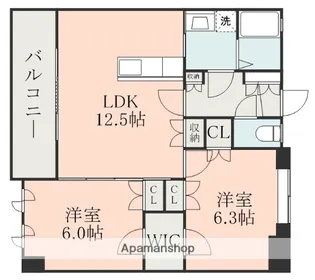 NICEマンション九品寺熊大医学部前【2階】の間取り