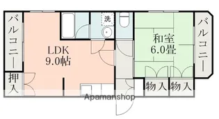 ラフォーレ6番館【2階】の間取り