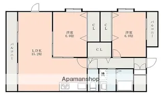 ハーモニーK【4階】の間取り