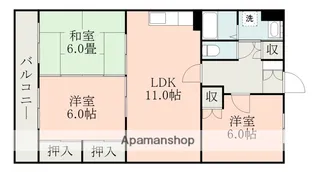 カーサ出水【303号室】の間取り