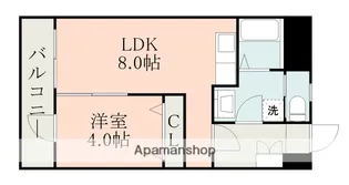 ライズ神水【6階】の間取り