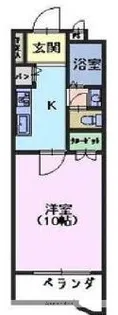 サンデンハイツ近見【8階】の間取り