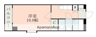 エヴァーグリーン水前寺壱番館【406号室】の間取り