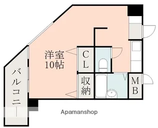 シルクハイム【412号室】の間取り