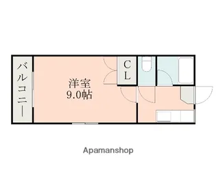 エクシード渡鹿【105号室】の間取り