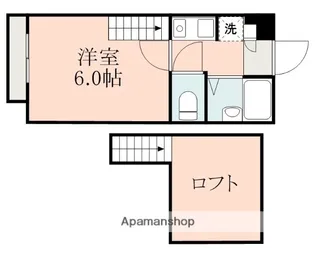 アップルハウス帯山【108号室】の間取り