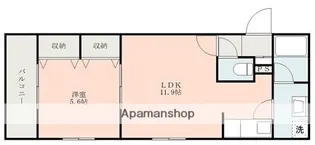 エスパシオ琴平Ⅲ【3階】の間取り