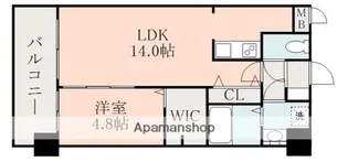 ISM水前寺【6階】の間取り