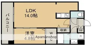 ISM水前寺【3階】の間取り