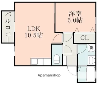 プラシードSS【1階】の間取り