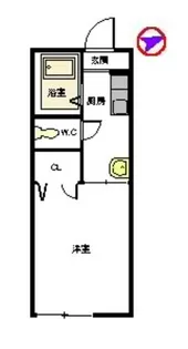 エントピア黒髪【2階】の間取り