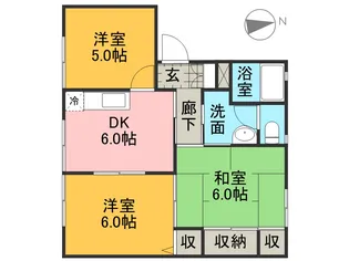 ラフォーレ雅【2階】の間取り