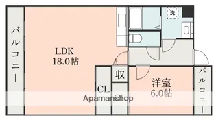 グレースコーポA棟【1階】の間取り