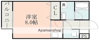 あじさいハイツ【2階】の間取り