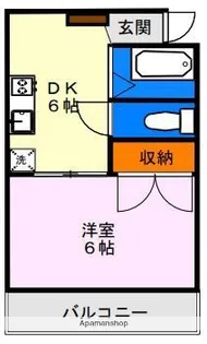 クリスティート上水前寺【2階】の間取り