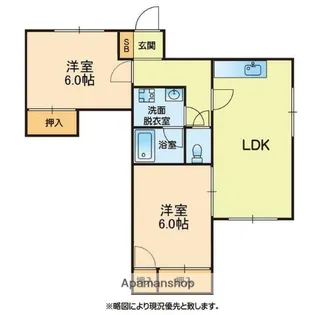 ラフォーレ3番館【2階】の間取り