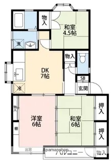 ヴェルテスサカイ【2階】の間取り