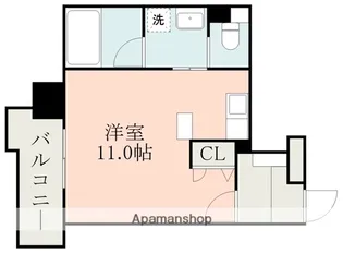 コネクト新水前寺【4階】の間取り